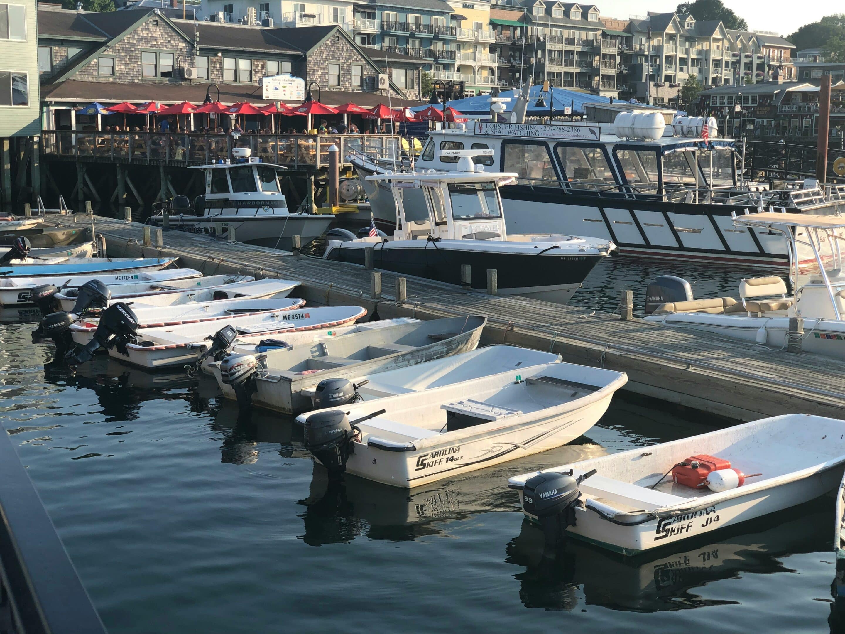 Bar Harbor boten in de haven diverse boten in de haven